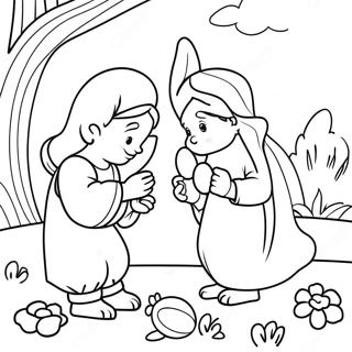 Easter Story Coloring Page | Easter Story 塗色頁