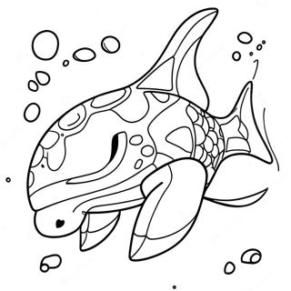 Kyogre Coloring Page | Kyogre 塗色頁