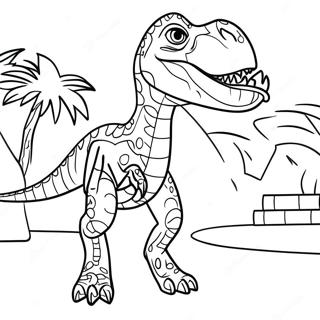 Indoraptor Jurassic World Coloring Page | Indoraptor Jurassic World 塗色頁