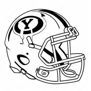 BYU Football Logo Coloring Page | BYU Football 塗色頁