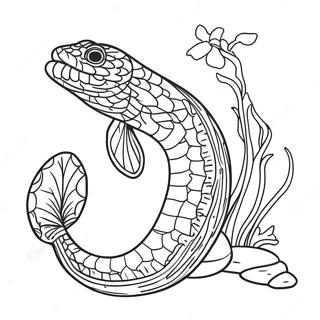 Eel Coloring Page | Eel 塗色頁
