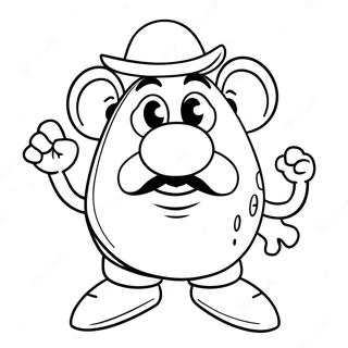 Mr Potato Head Coloring Page | Mr Potato Head 塗色頁