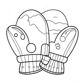 Mitten Coloring Page | Mitten 塗色頁