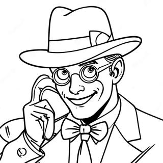 Riddler Coloring Page | Riddler 塗色頁