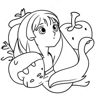 Fruits Basket Anime Coloring Page | Fruits Basket Anime 塗色頁