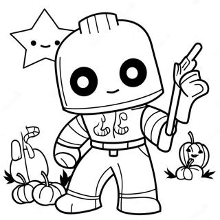 Roblox Spooky Characters Coloring Page | Roblox Halloween 塗色頁