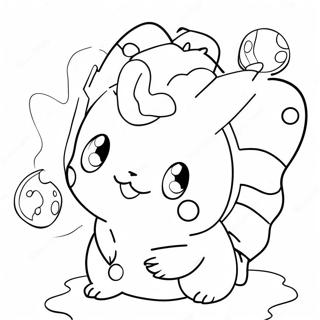 Cute Pokemon Characters Coloring Page | Pokemon Giant 塗色頁