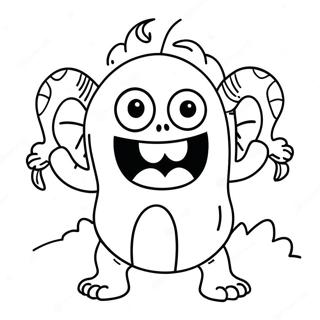 Monster Mash Coloring Page | Monster Mash 塗色頁