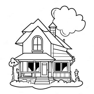Up House Coloring Page