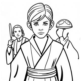 Young Jedi Adventures Coloring Page | Young Jedi Adventures 塗色頁