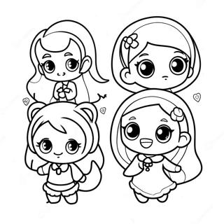 Gacha Life Characters Coloring Page