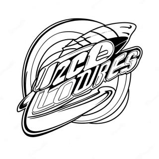 Carolina Hurricanes Logo Coloring Page | Carolina Hurricanes 塗色頁