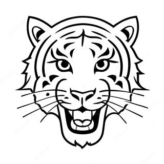 Detroit Tigers Logo Coloring Page | Detroit Tigers 塗色頁