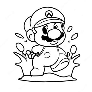 Ice Mario Coloring Page | Ice Mario 塗色頁