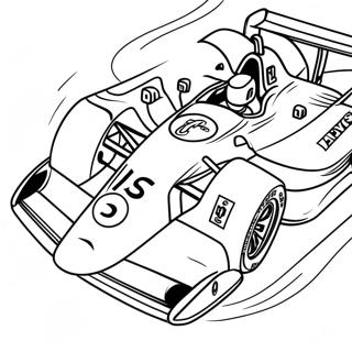 Fast Indy Car Racing Coloring Page | Indy Car 塗色頁