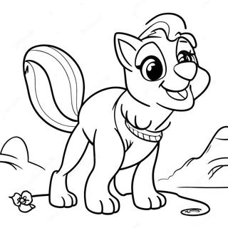 Skye in a Colorful Adventure Coloring Page | Skye 塗色頁