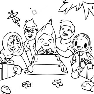 Epic Fortnite Birthday Party Coloring Page | Fortnite Birthday 塗色頁