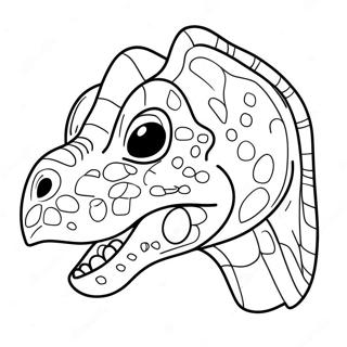 Colorful Dinosaur Mask Coloring Page | Dinosaur Mask 塗色頁