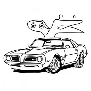 Trans Am Classic Car Coloring Page | Trans Am 塗色頁