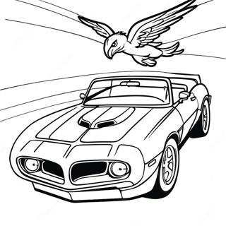 Trans Am Racing Scene Coloring Page | Trans Am 塗色頁