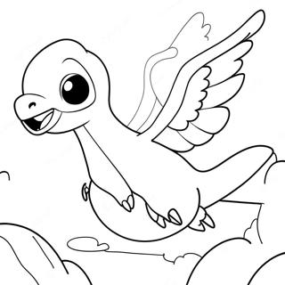 Majestic Lugia Flying Coloring Page | Lugia Pokemon 塗色頁