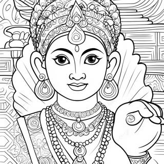 Hindu Coloring Page | Hindu 塗色頁