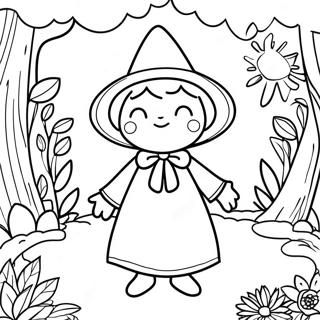 Strega Nona Magical Garden Coloring Page | Strega Nona 塗色頁