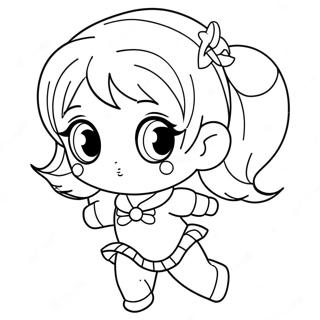 Cute Chibi Sailor Mercury Coloring Page | Chibi Sailor Moon 塗色頁