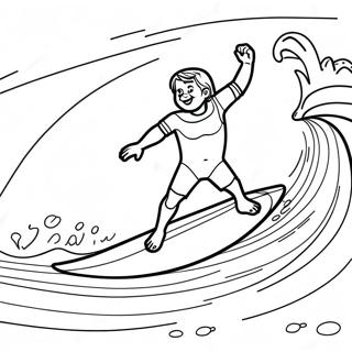 Surf's Up Coloring Page | Surf's Up 塗色頁