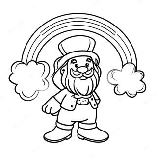 Rainbow St. Patrick's Day Coloring Page | Rainbow St. Patrick's Day 塗色頁