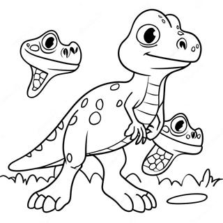 Carnivore Dinosaur Coloring Page | Carnivore Dinosaur 塗色頁