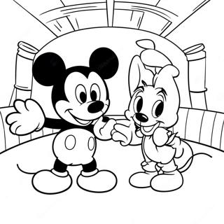 Mickey Mouse Playhouse Adventure Coloring Page | Playhouse Disney 塗色頁