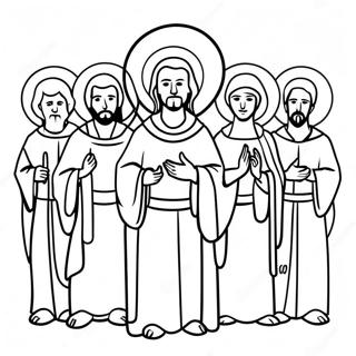 Beautiful Apostles Creed Illustration Coloring Page | Apostles Creed 塗色頁