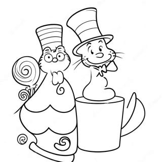 Dr Seuss Birthday Celebration Coloring Page | Dr Seuss Birthday 塗色頁