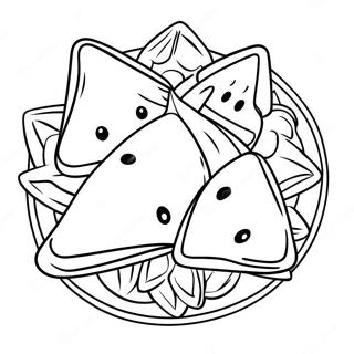 Delicious Hamantaschen Filling Coloring Page | Hamantaschen 塗色頁