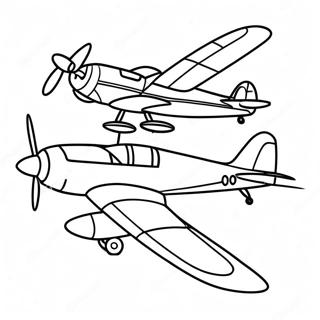 Planes Coloring Page | Planes 塗色頁
