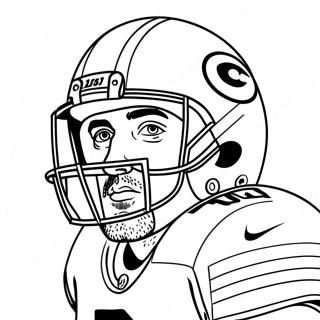 Aaron Rodgers Coloring Page | Aaron Rodgers 塗色頁