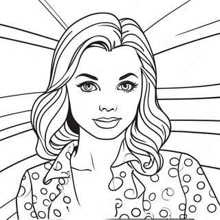 Roy Lichtenstein Pop Art Style Coloring Page | Roy Lichtenstein 塗色頁