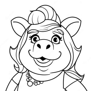 Miss Piggy Coloring Page