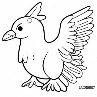 Articuno with Snowflakes Coloring Page | Articuno 塗色頁