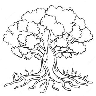 Burning Bush Coloring Page | Burning Bush 塗色頁