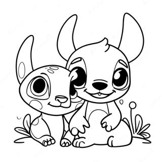 Lilo and Stitch Coloring Page | Lilo and Stitch 塗色頁