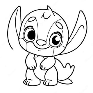 Cute Lilo and Stitch Coloring Page | Lilo and Stitch 塗色頁