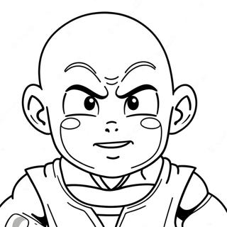 Krillin Coloring Page | Krillin 塗色頁