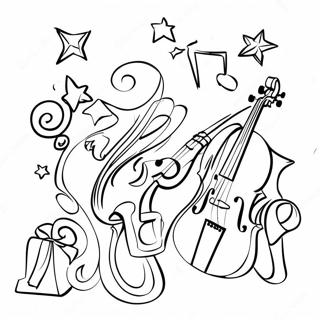 Christmas Music Coloring Page | Christmas Music 塗色頁