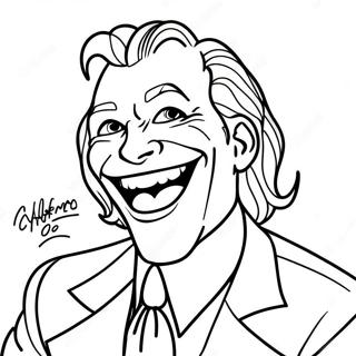 Joker Laughing Coloring Page