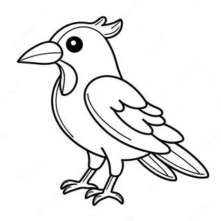 Raven Fortnite Coloring Page | Raven Fortnite 塗色頁