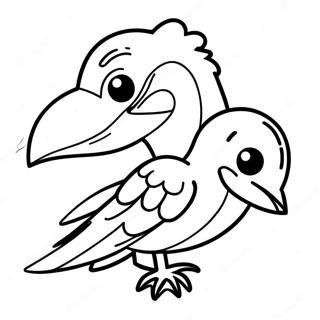 Epic Raven Fortnite Battle Coloring Page | Raven Fortnite 塗色頁