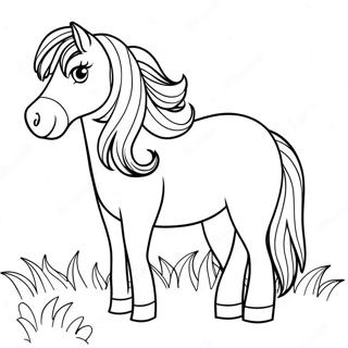 Shetland Pony Coloring Page