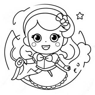 Magical Girl Coloring Page